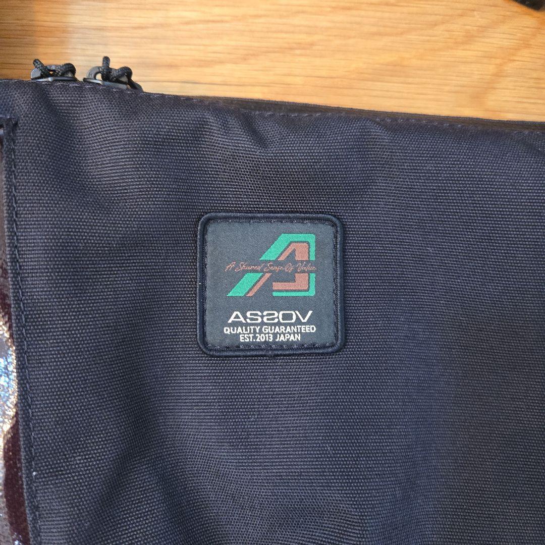 AS2OV ブラック メッセンジャーバッグ