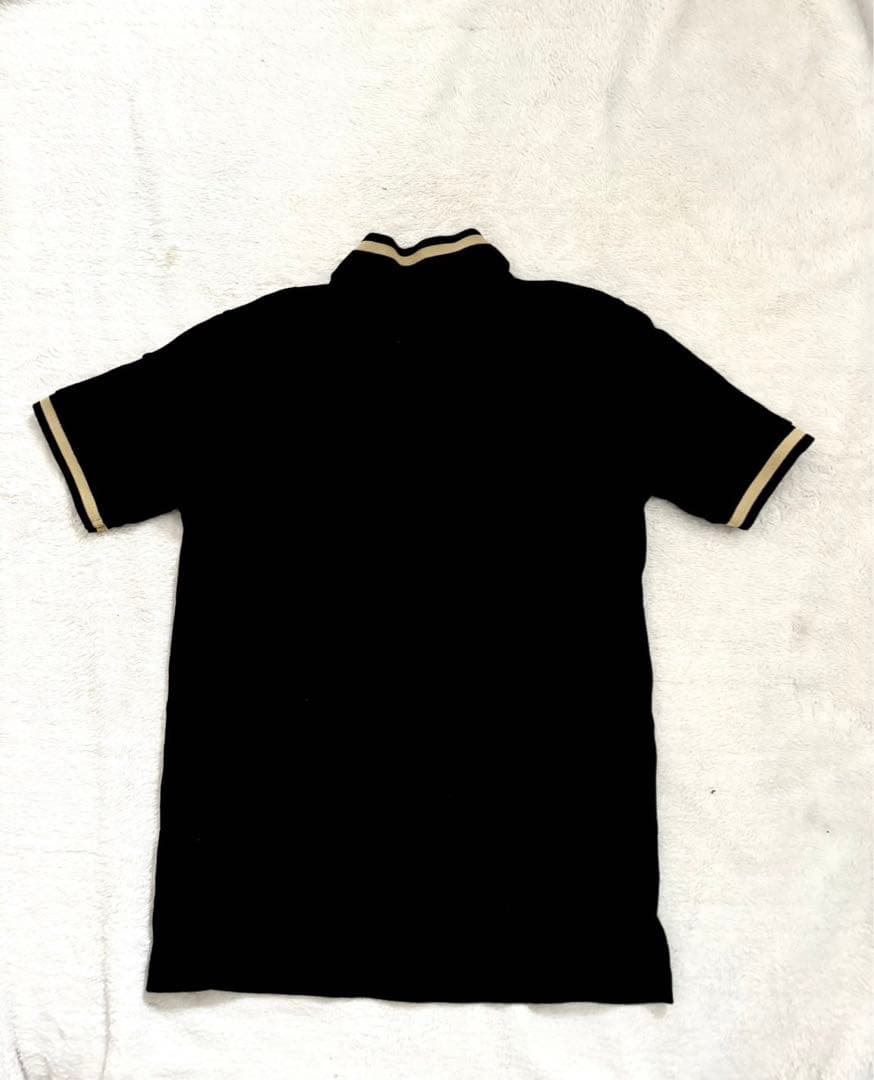 【美品】FRED PERRY ポロシャツ ブラックゴールド S レディース