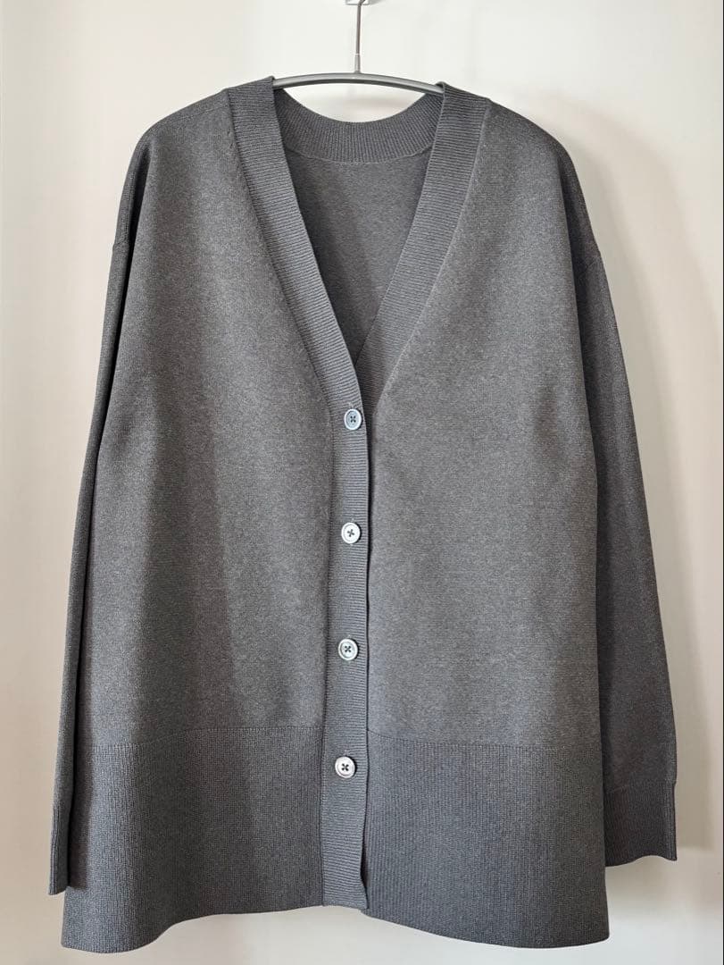 UNITED ARROWS ミニマル2wayカーディガン　グレー