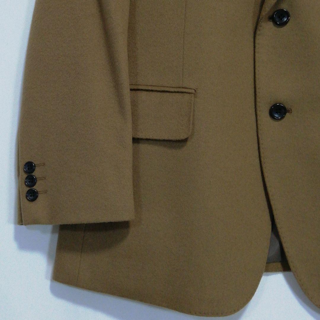 カシミヤ100% メンズ テーラードジャケット BB5 カシミア キャメル 男性