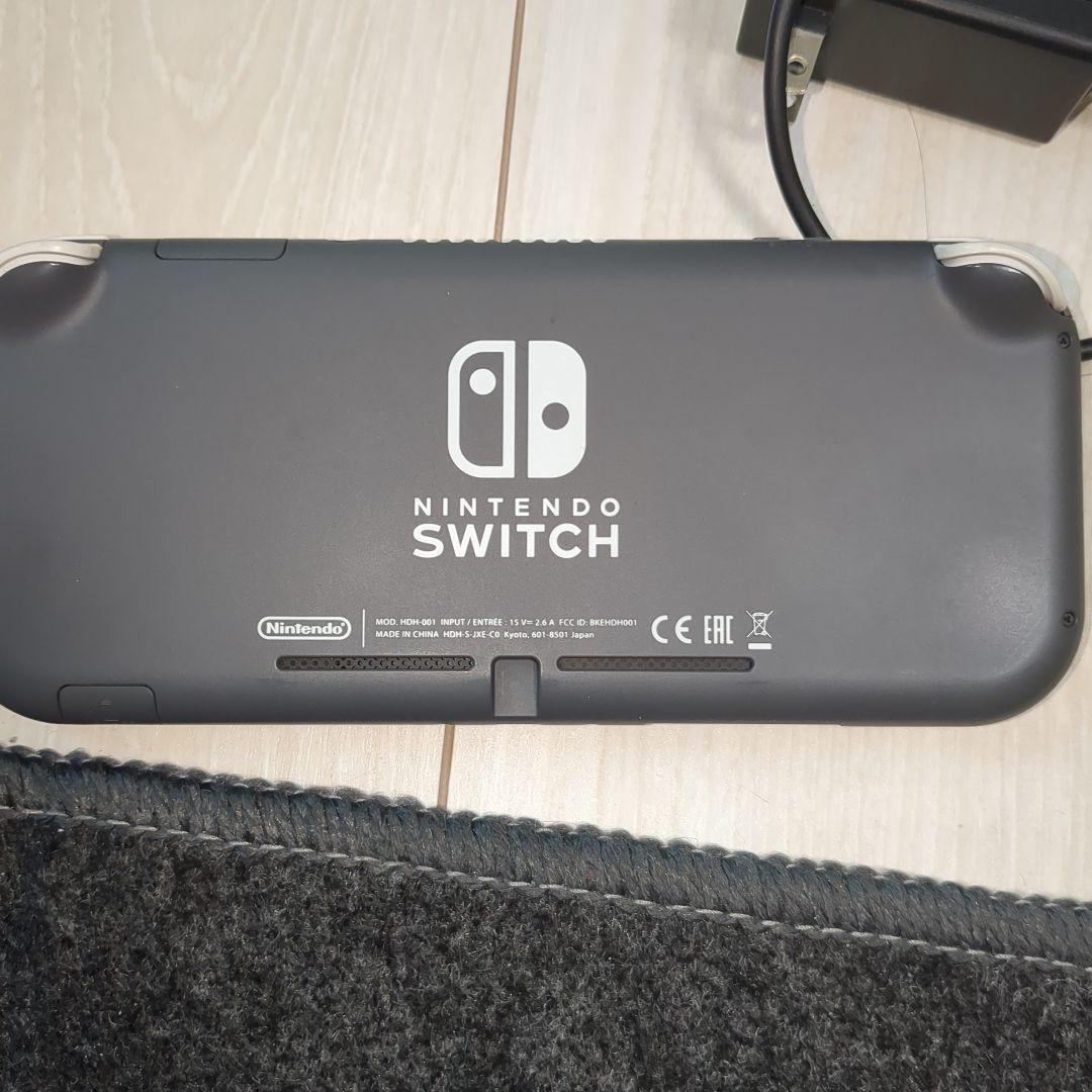 Nintendo Switch Lite グレー 本体　ジャンク品　充電器付