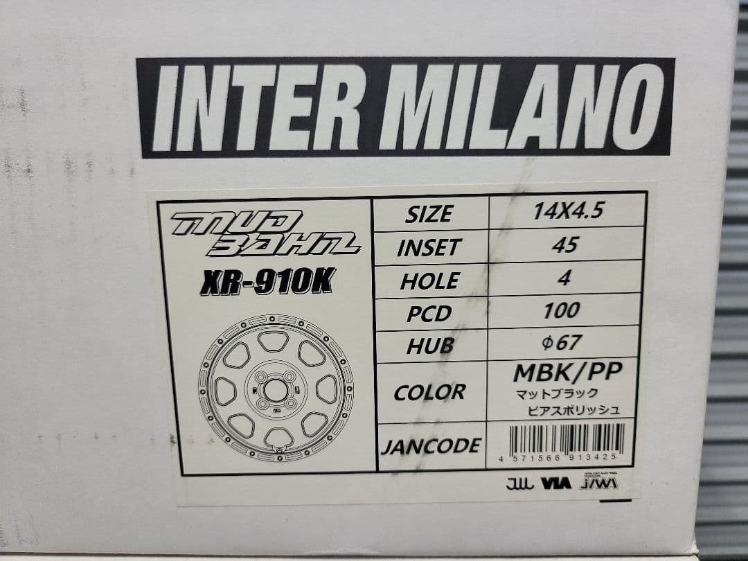 渋、軽自動車用14インチホイール新品4本セット！