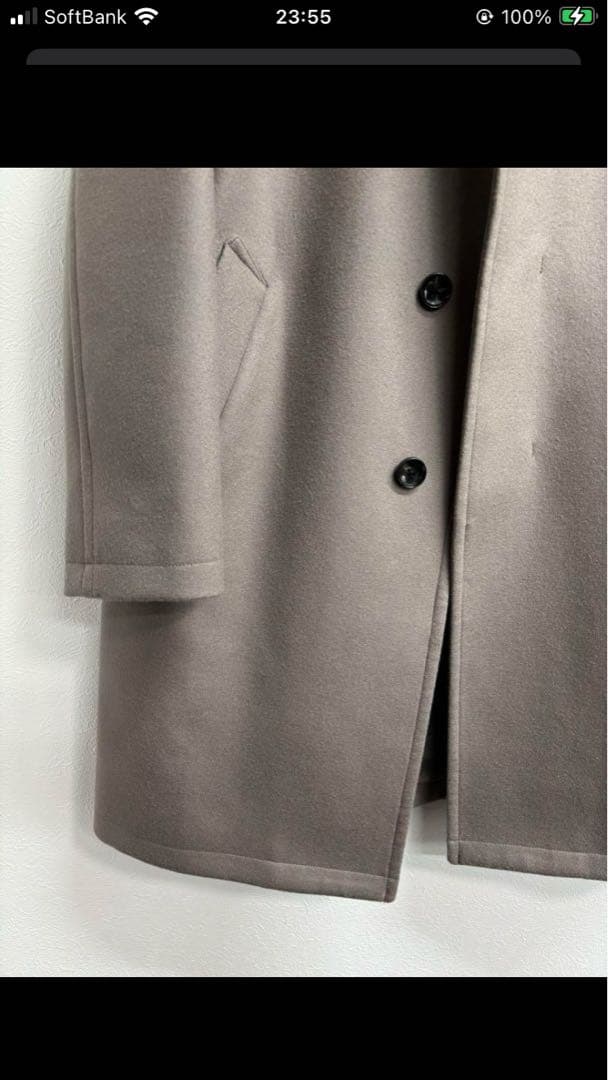 美品　UNITED ARROWS フーデッドコート Sベージュ ¥49,500