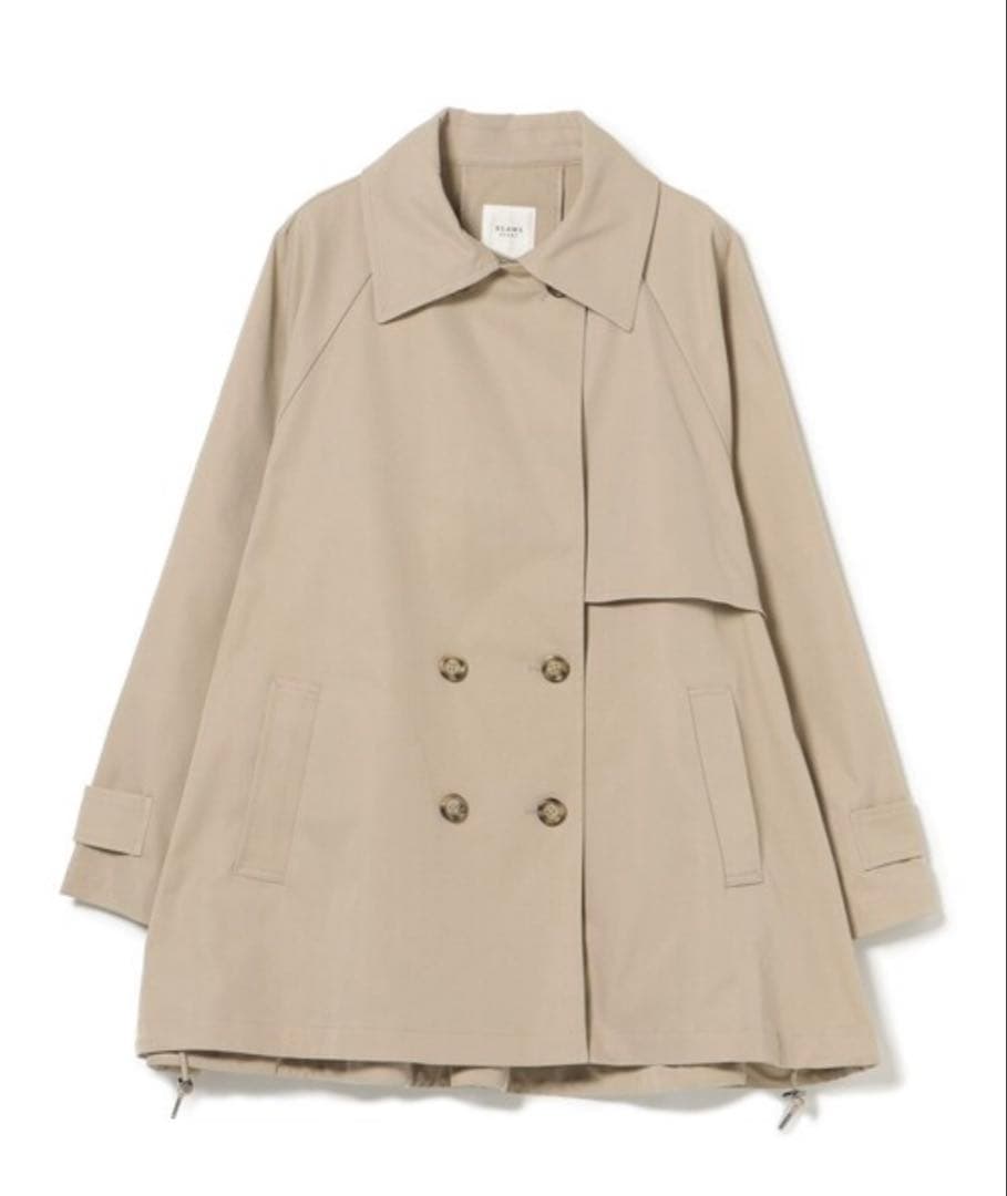 さ*み様 【新品】BEAMS HEART ダブルブレスト ミドル トレンチコート