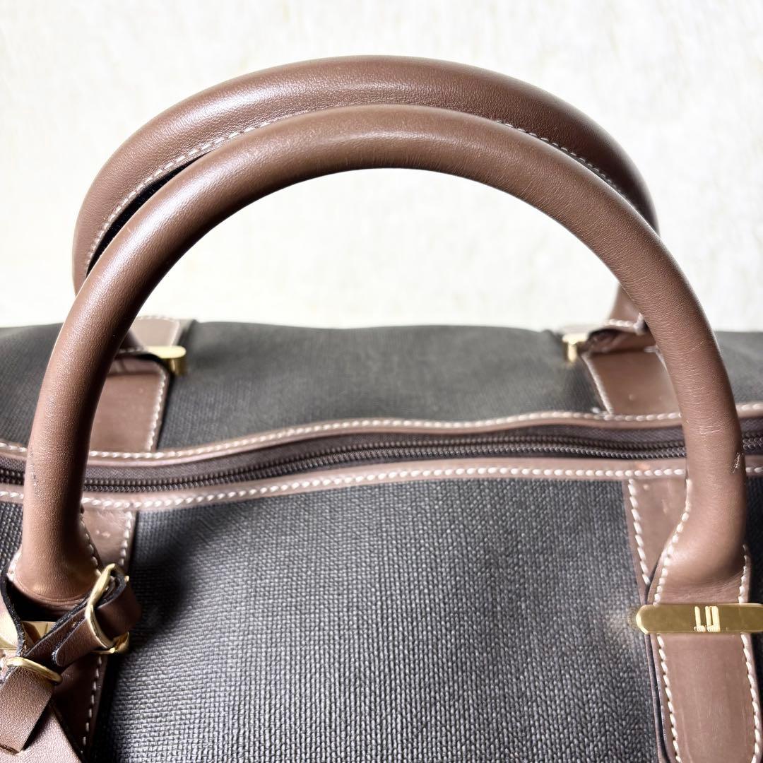 極美品　dunhill ダンヒル ボストンバッグ 大容量 旅行 出張 鍵付き