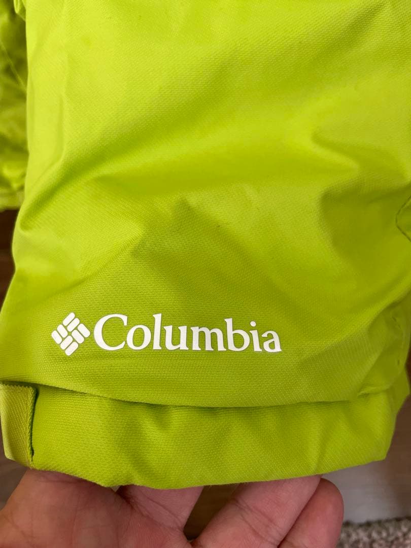 Columbia スキーウェアセット 子ども用 グレー/ライムグリーン