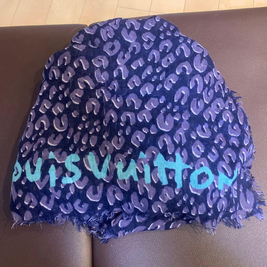 Louis Vuitton レオパード柄 ストール大判