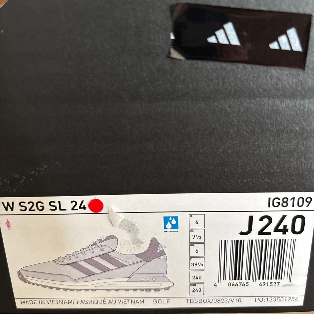 adidas IG8109 ゴルフシューズ 女性用 ホワイト/ピンク