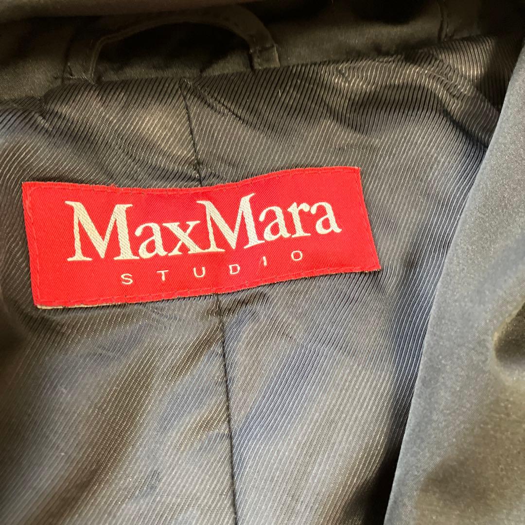 Max Mara Studio ナイロンコート モッズコート ブラック 黒