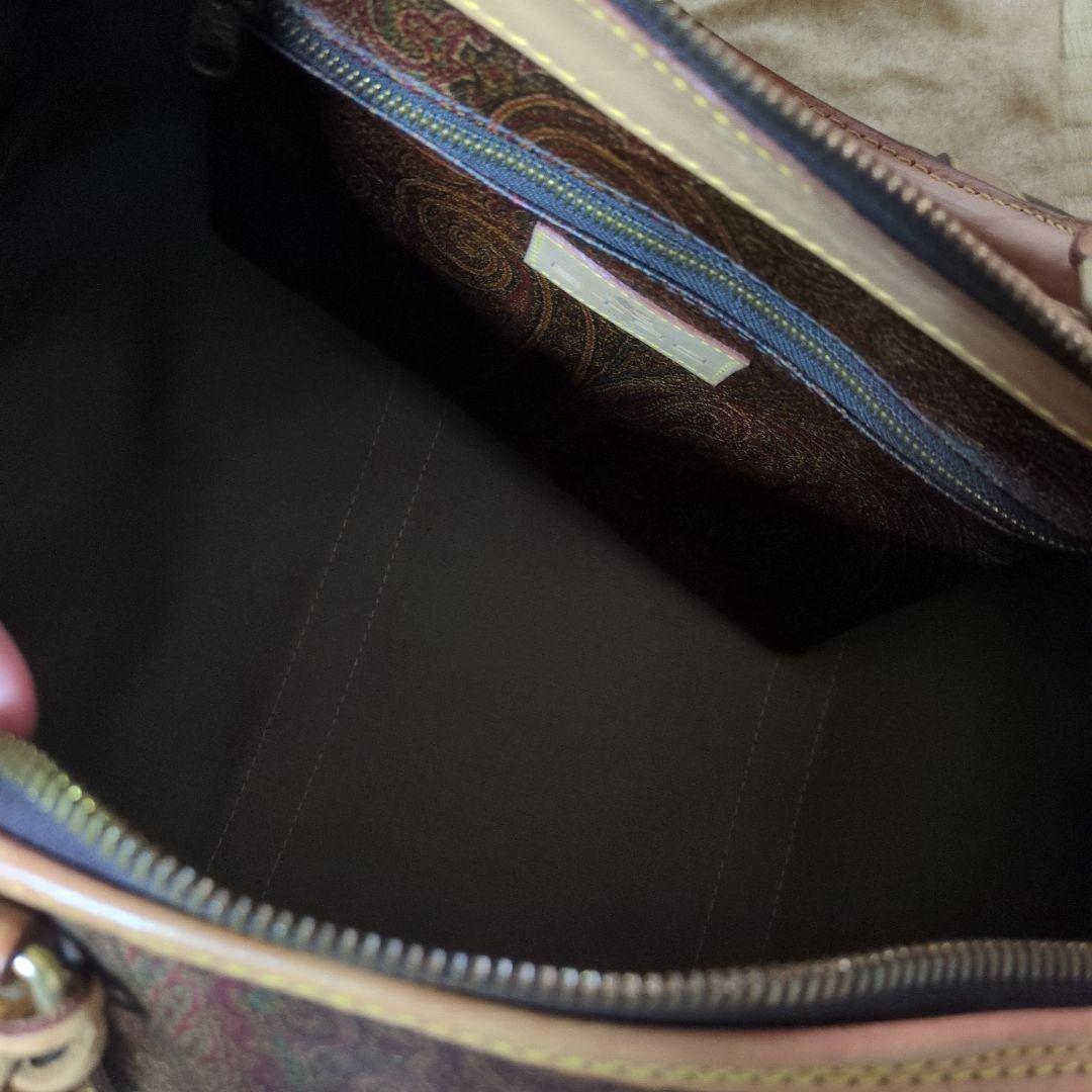 ETRO ボストンバッグ ブラウン