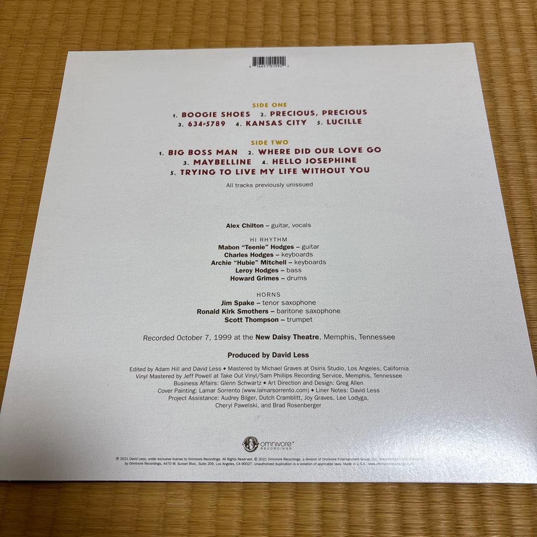 アレックス・チルトン Alex Chilton アナログレコード LP