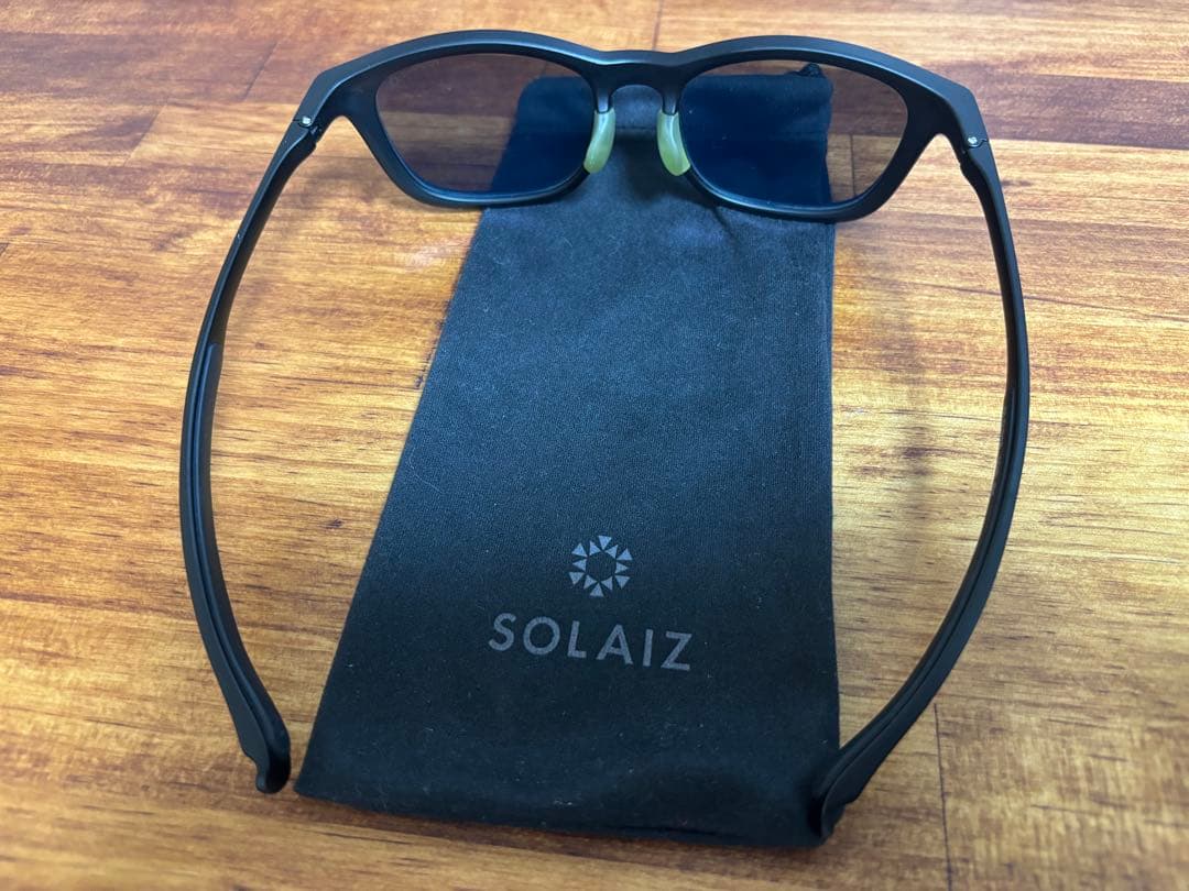 SOLIAZ マットブラック サングラス SLD-003 偏光