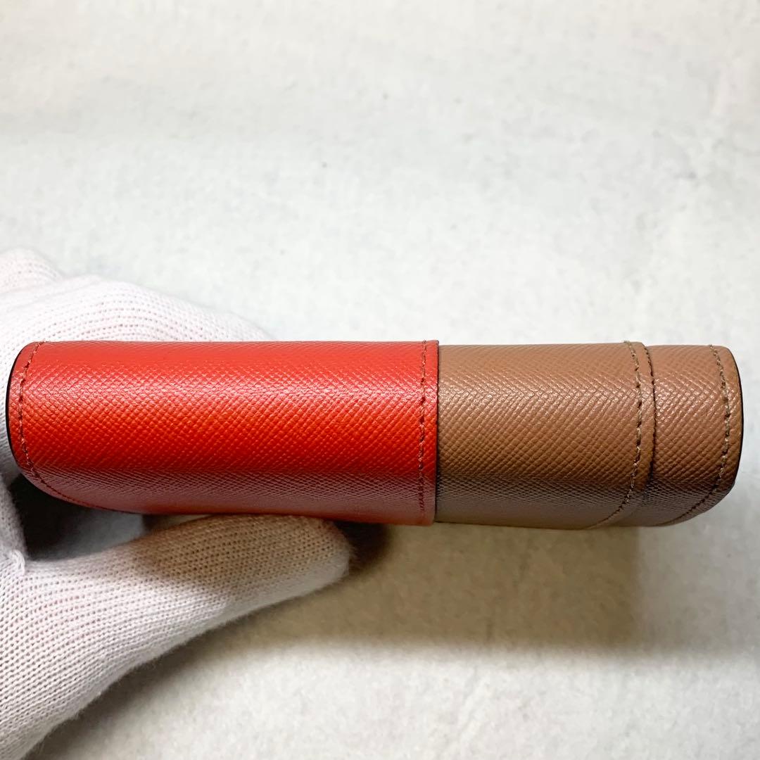希少 MARNI マルニ 折り財布 サフィアーノレザー バイカラー イタリア製