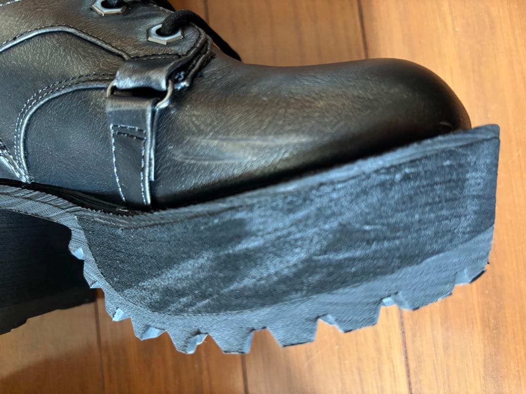OZZ CROCE レースアップロングブーツ