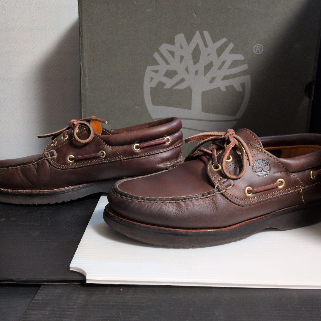 【美品・vibram】Timberland 3eye バーガンディ 7.5w