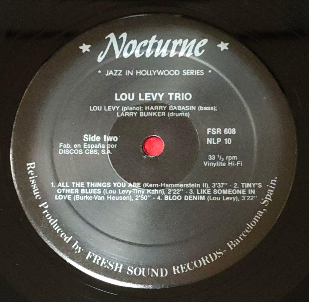 【ジャズ】The Lou Levy Trio ★ピアノ・トリオの隠れ名盤