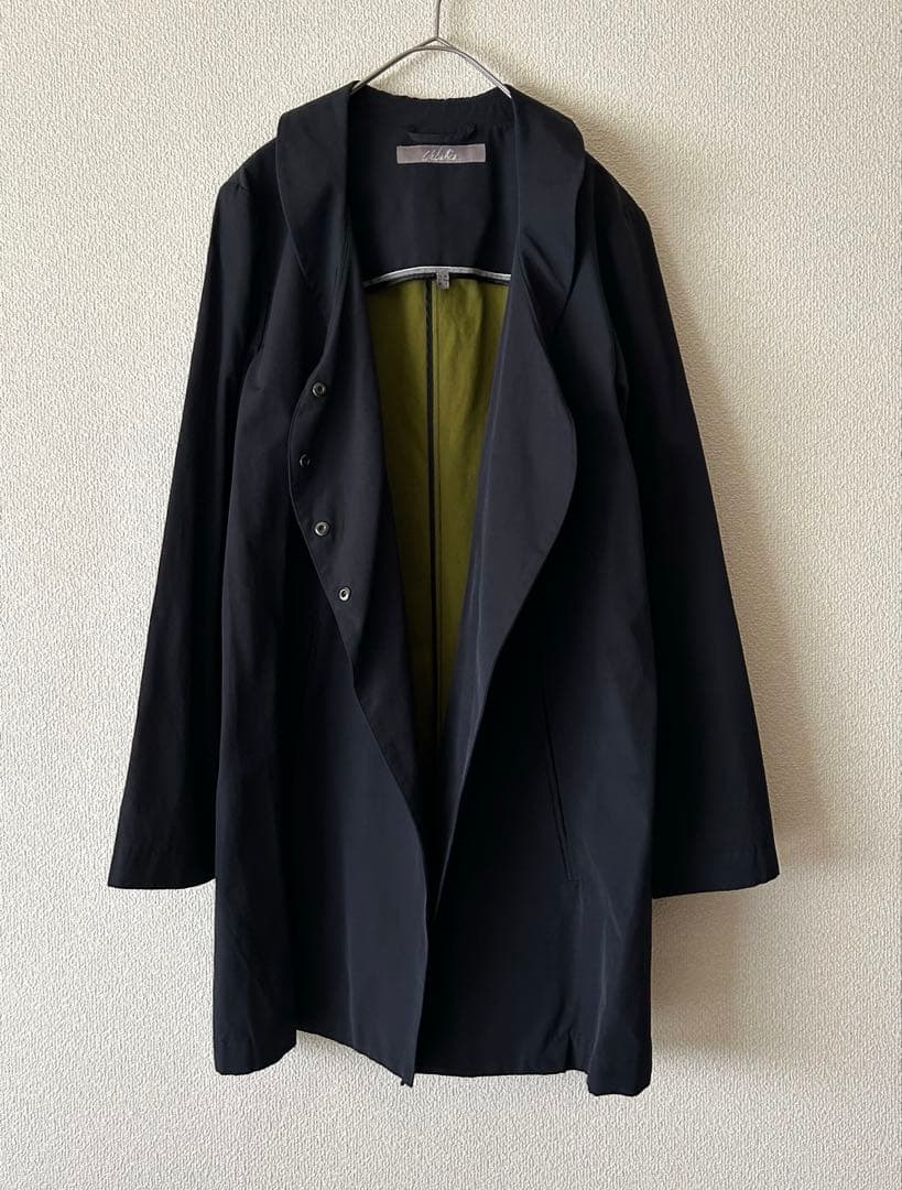 美品✨ URBAHIA フランス製　トレンチコート　丸襟　変形　防水　上質