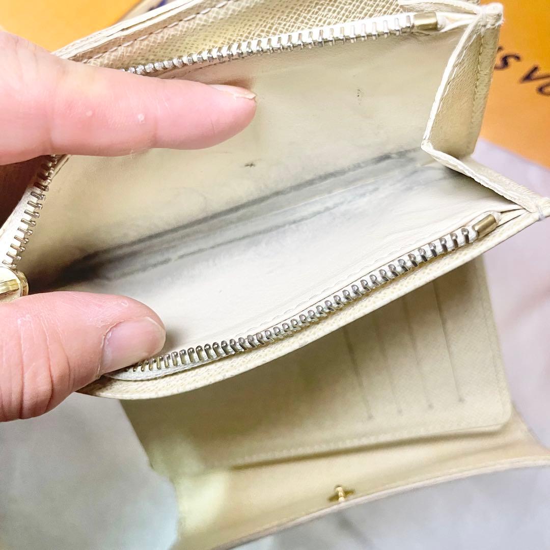 LOUIS VUITTONダミエアズール二つ折り財布 ポルトフォイユ・サラ