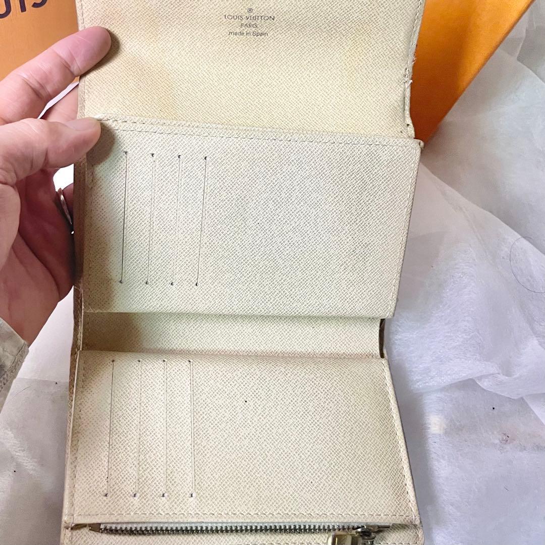 LOUIS VUITTONダミエアズール二つ折り財布 ポルトフォイユ・サラ