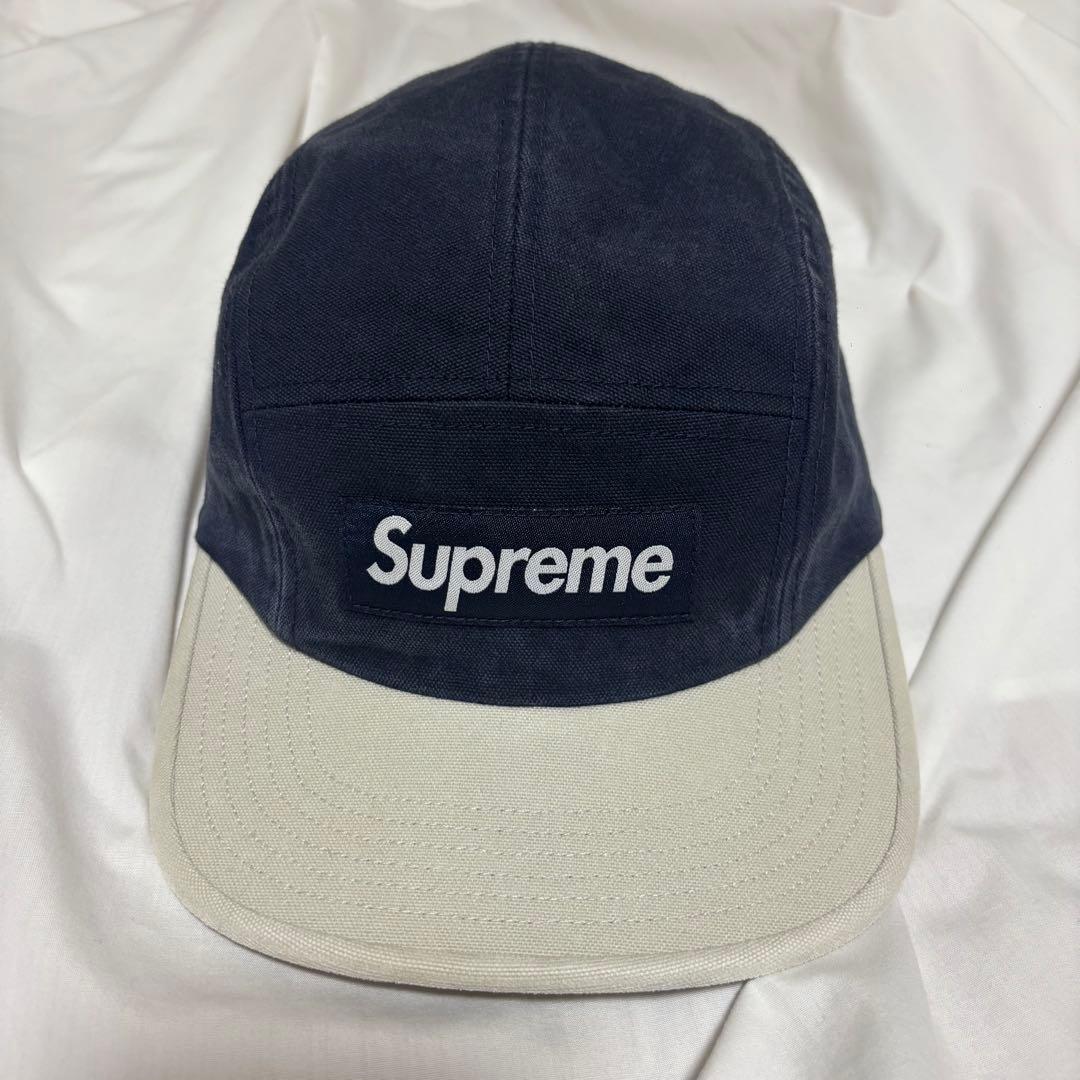 Supreme キャップ ネイビー Ventile