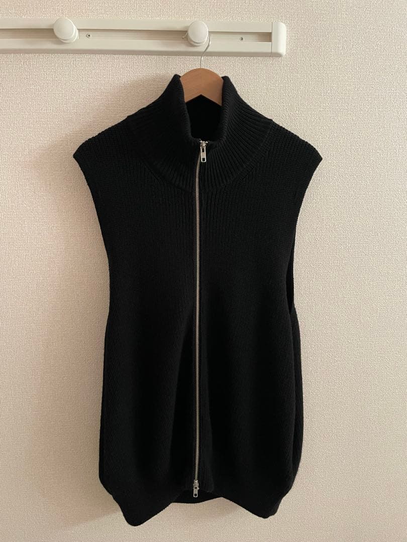 トップス stein OVERSIZED DS KNIT ZIP VEST