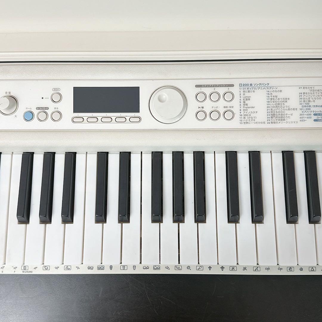 CASIO 光ナビゲーション LK-520 譜面台・ACアダプター付属 2021