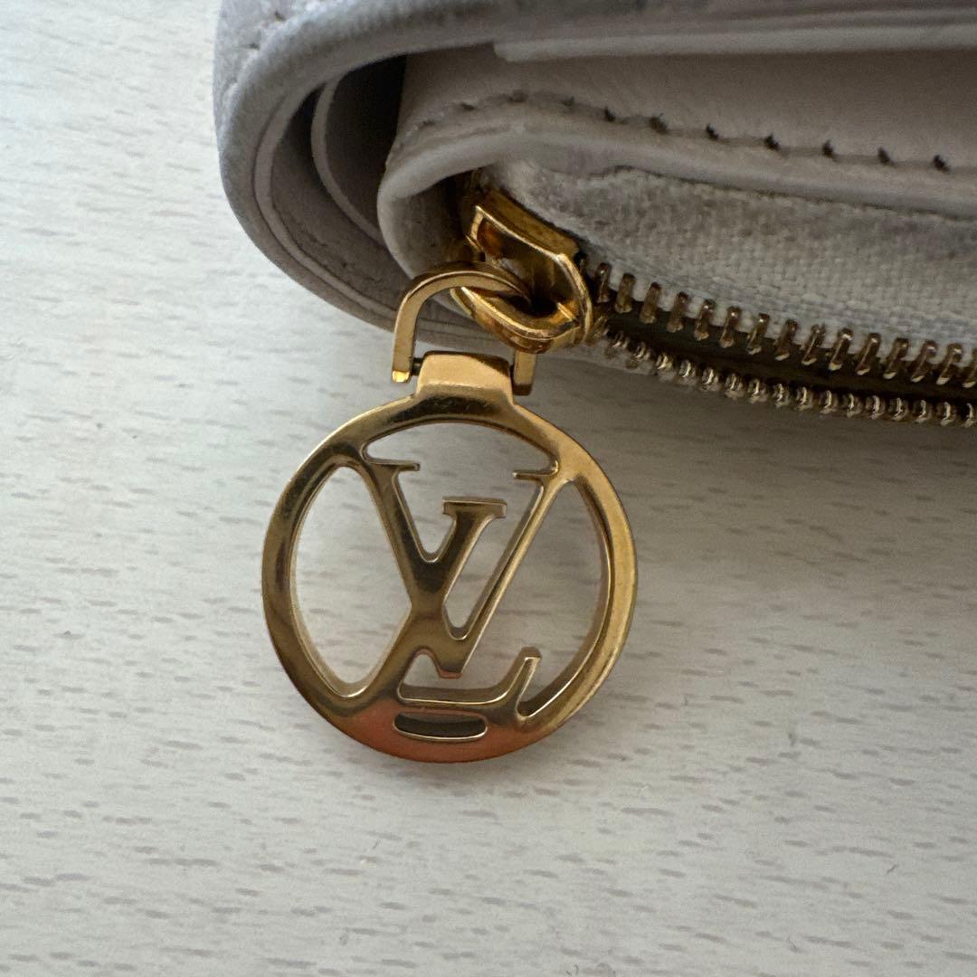 Louis Vuitton 二つ折り財布 ベージュ/ピンク