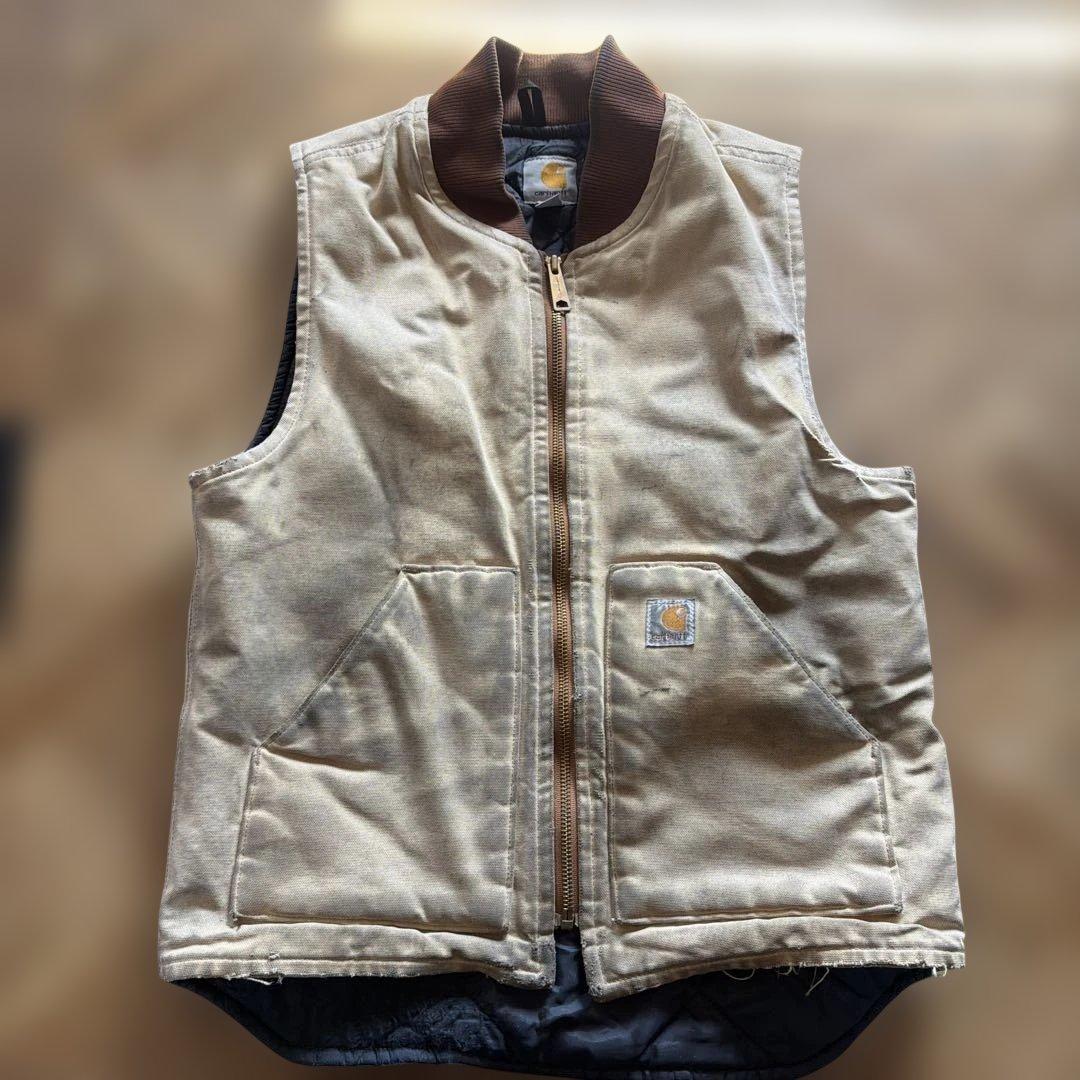 Carhartt 茶系 コットン ベスト