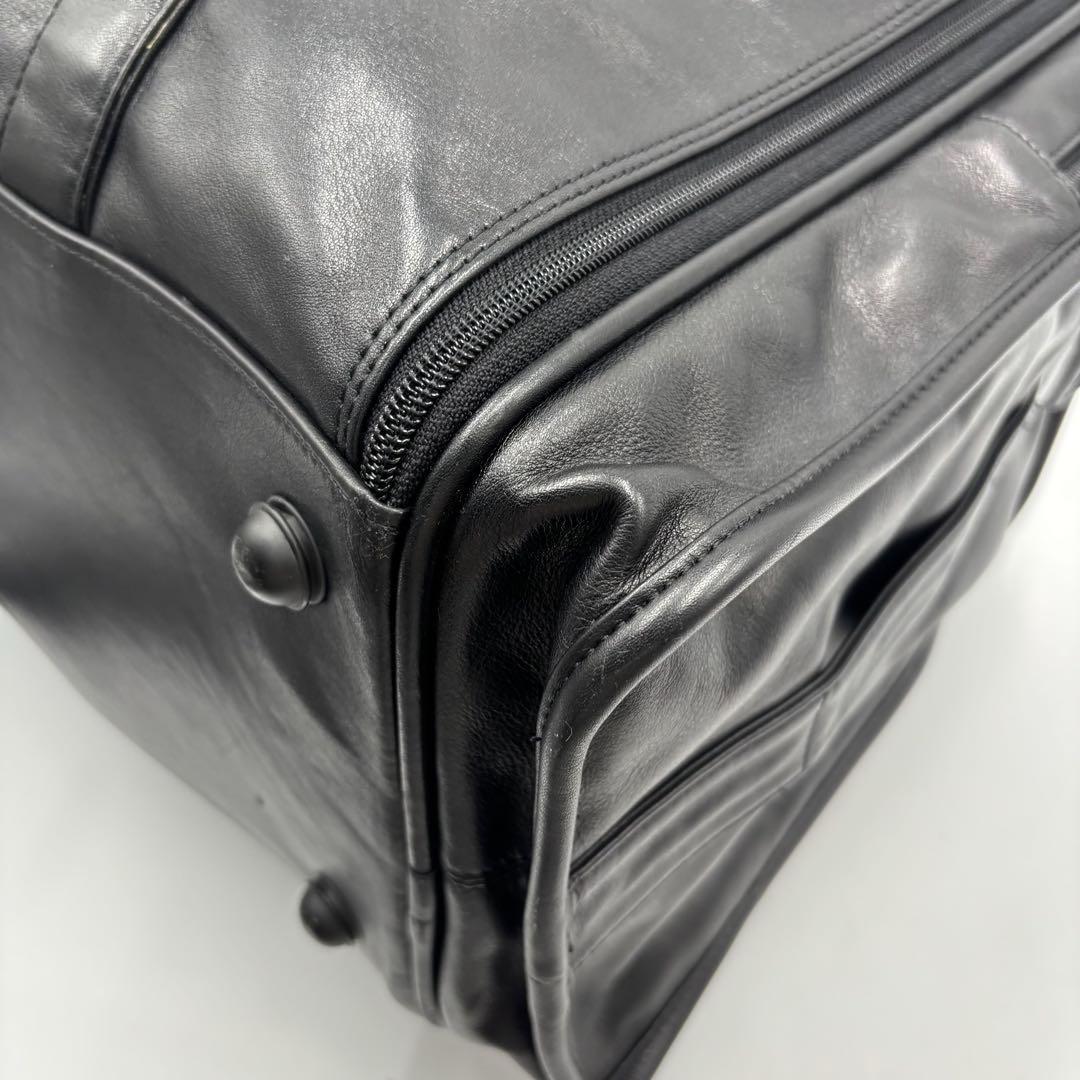TUMI トゥミ 2way ボストンバッグ オールレザー ブラック 黒 大容量