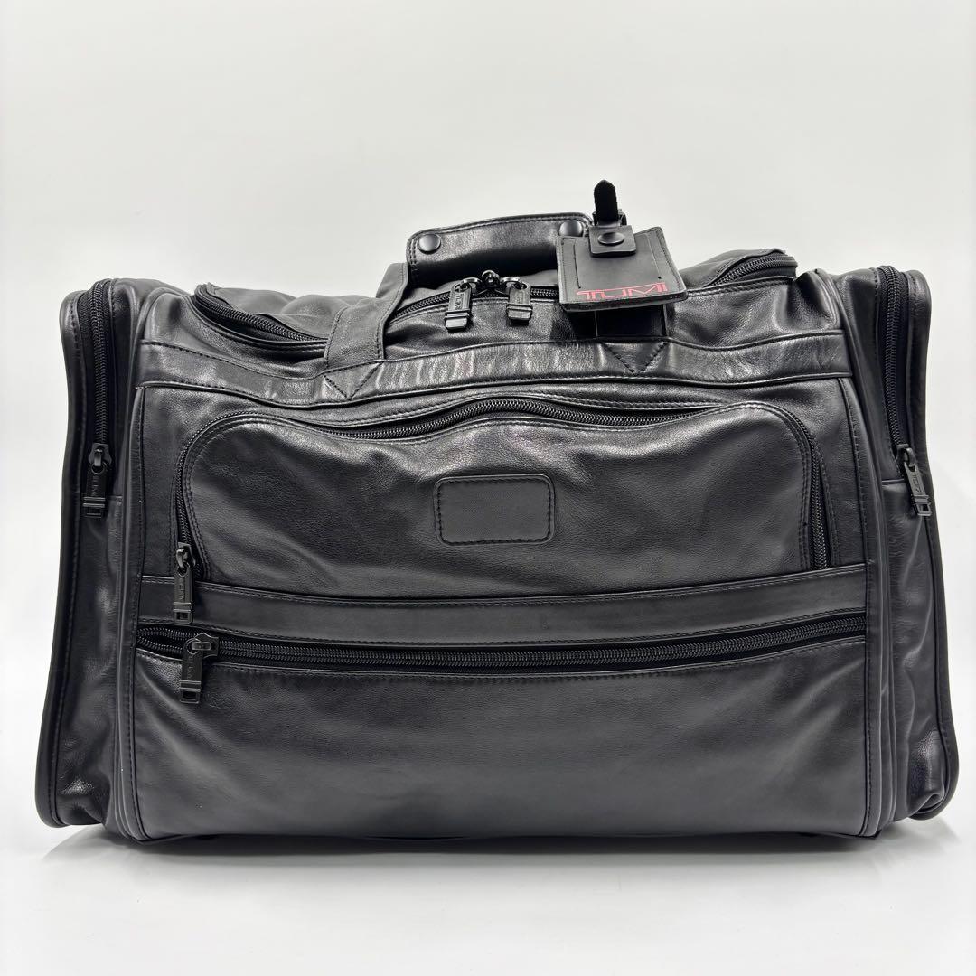 TUMI トゥミ 2way ボストンバッグ オールレザー ブラック 黒 大容量