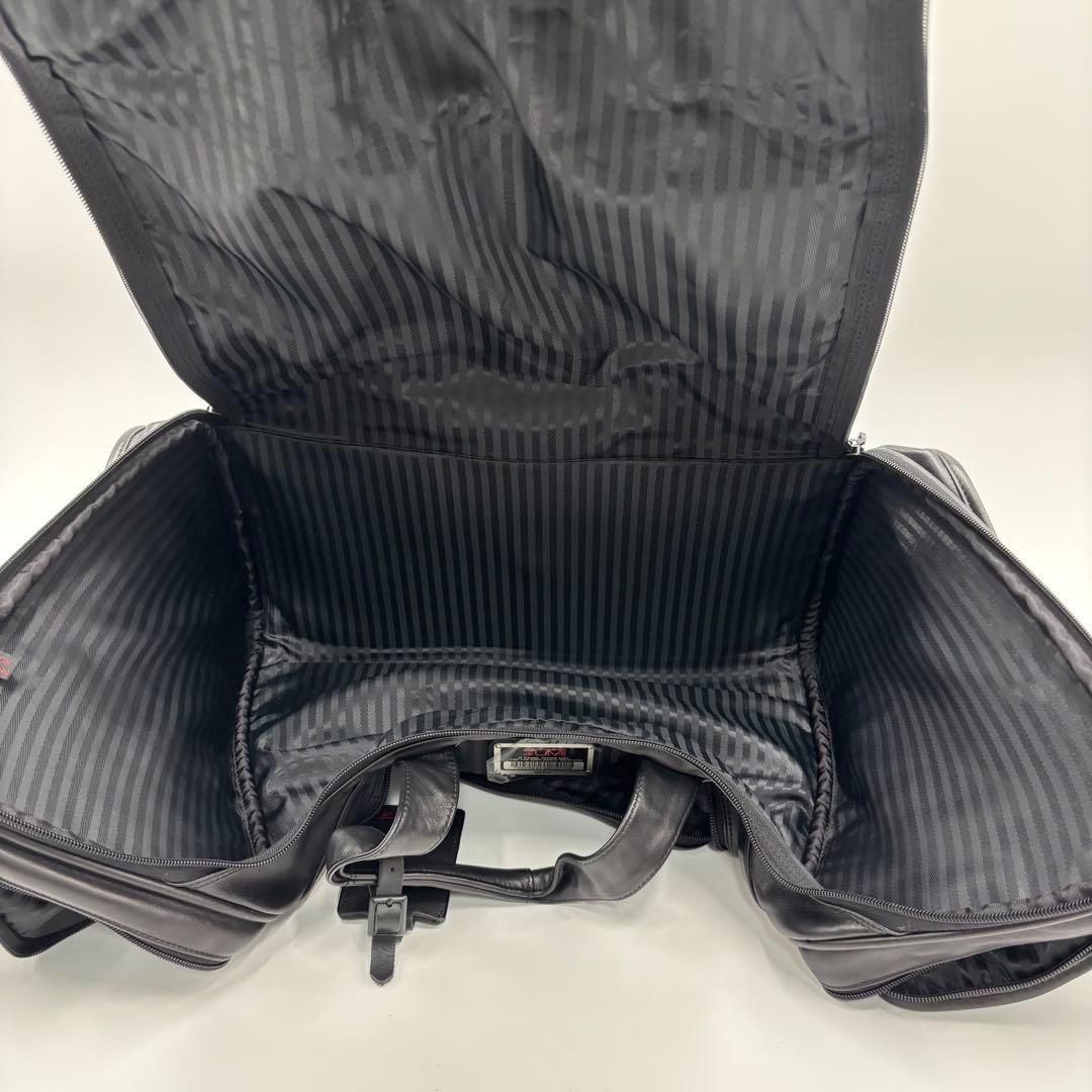TUMI トゥミ 2way ボストンバッグ オールレザー ブラック 黒 大容量