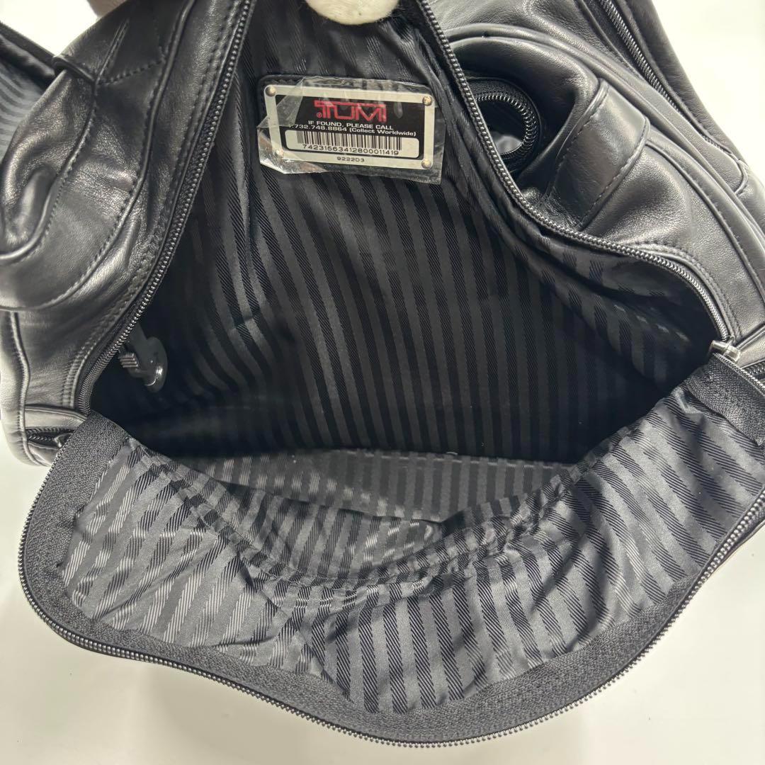 TUMI トゥミ 2way ボストンバッグ オールレザー ブラック 黒 大容量