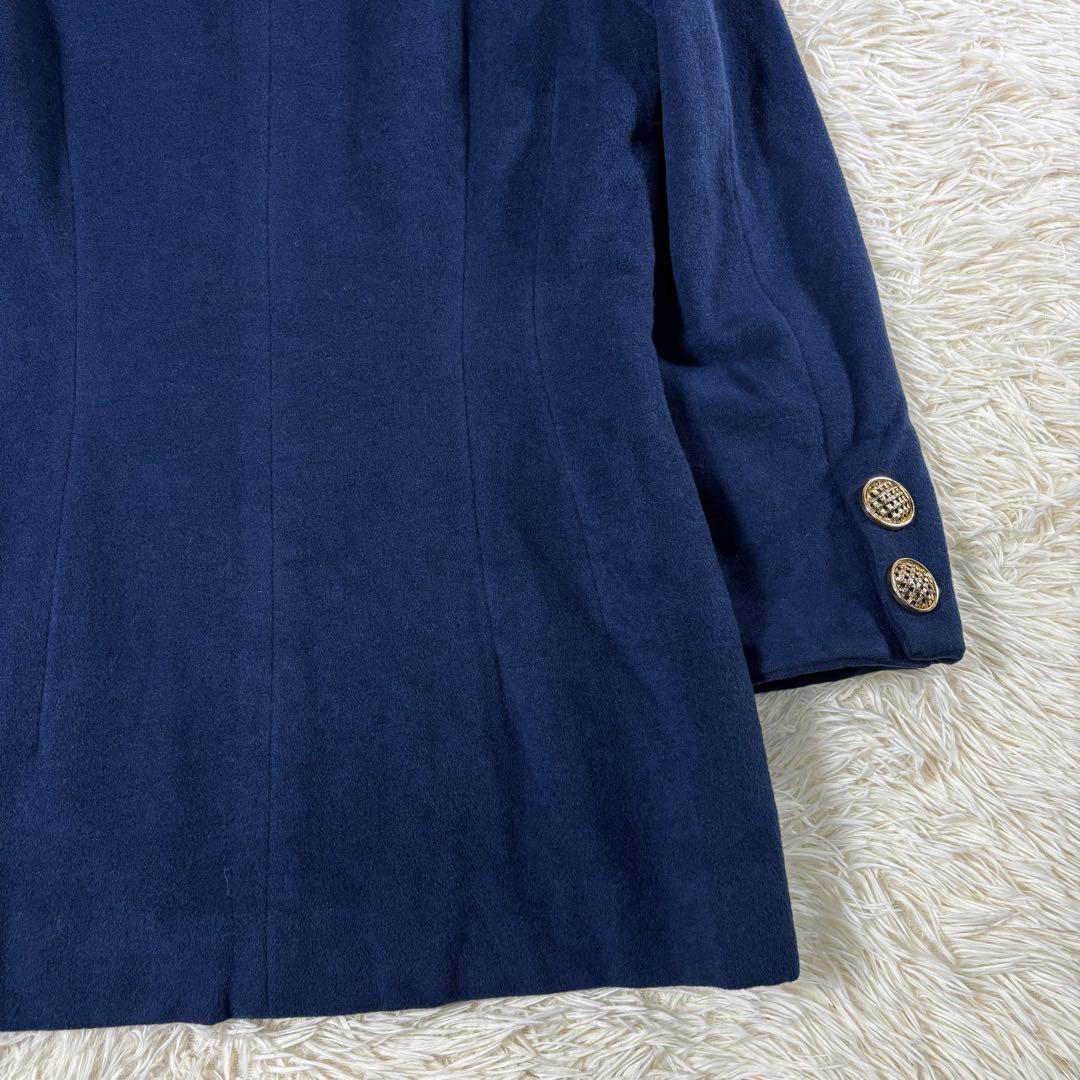 クリスチャンディオール 金ボタン ジャケット 11号 カシゴラ アンゴラ
