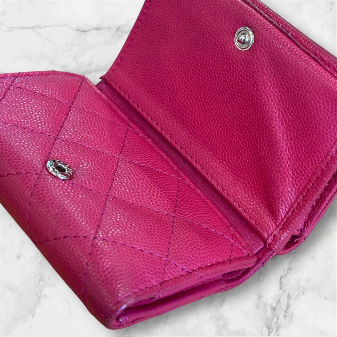 CHANEL マトラッセ三つ折り財布