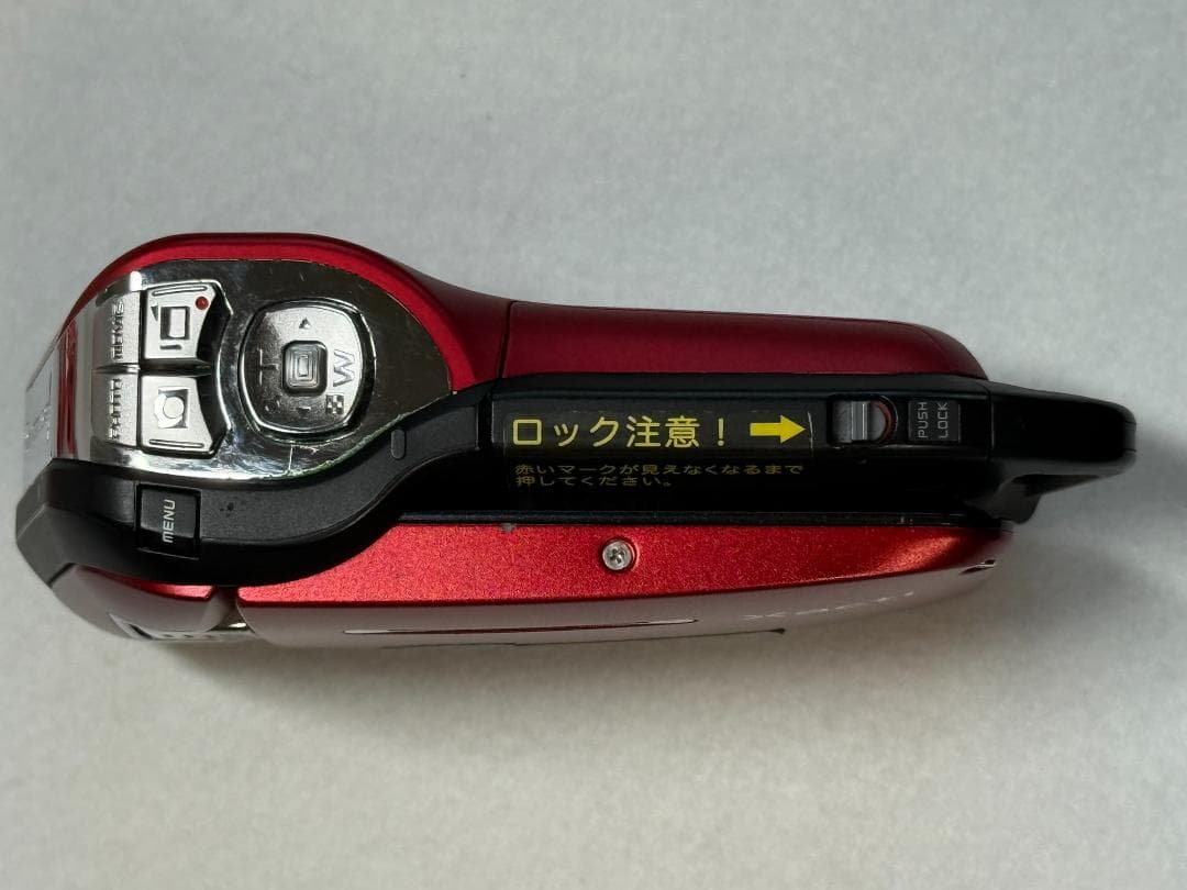 SANYO Xacti HDビデオカメラ レッド　バッテリー２個