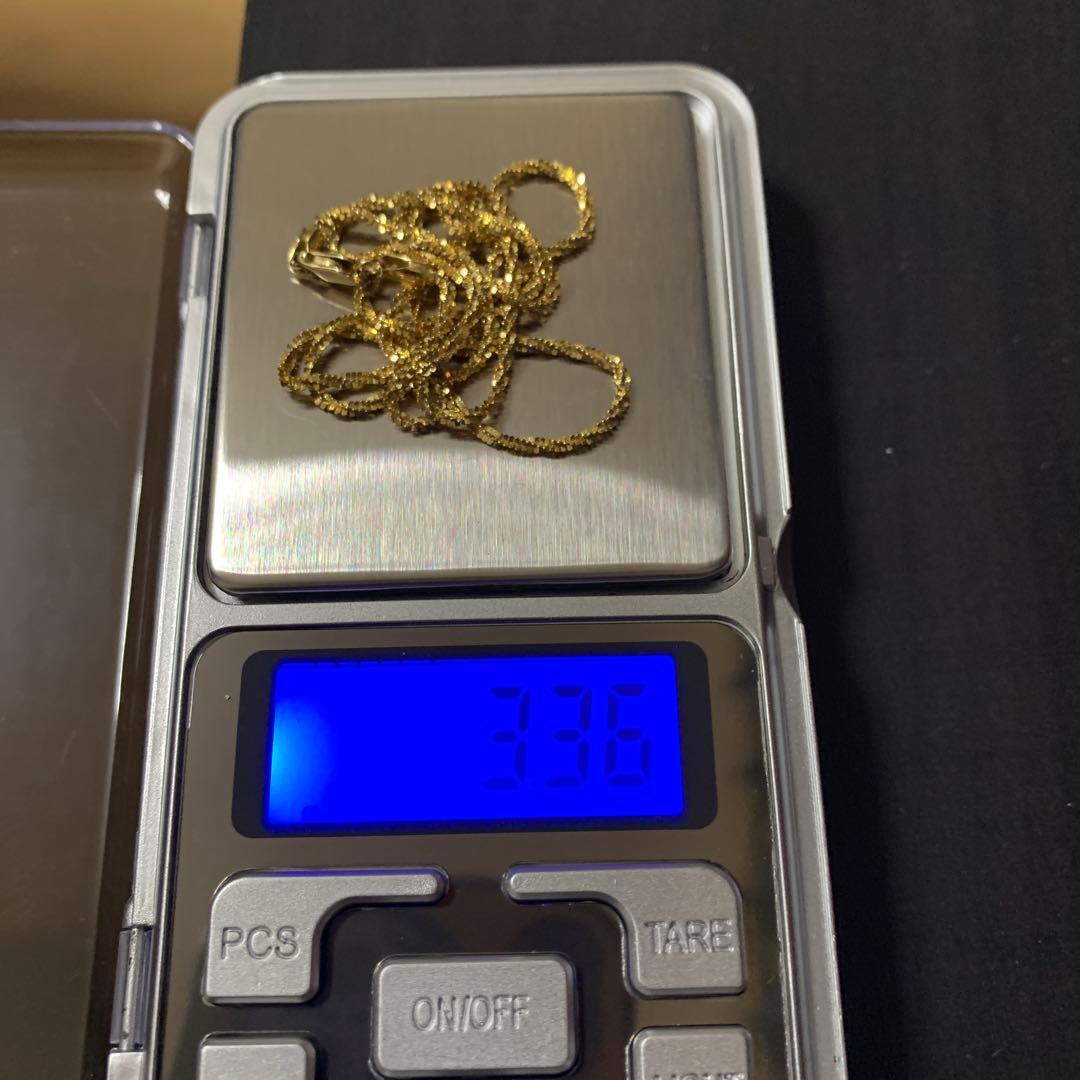 14k.YG.ツイストスパークル.ネックレス.supreme 金.チェーン