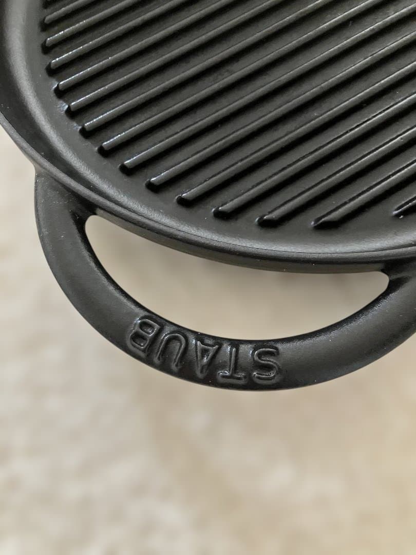 【中古品】ストウブ STAUB ピュアグリル ラウンド 26cm ブラック