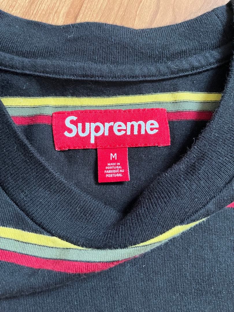 トップス Supreme Stripe S/S Top \"Black\" 24fw