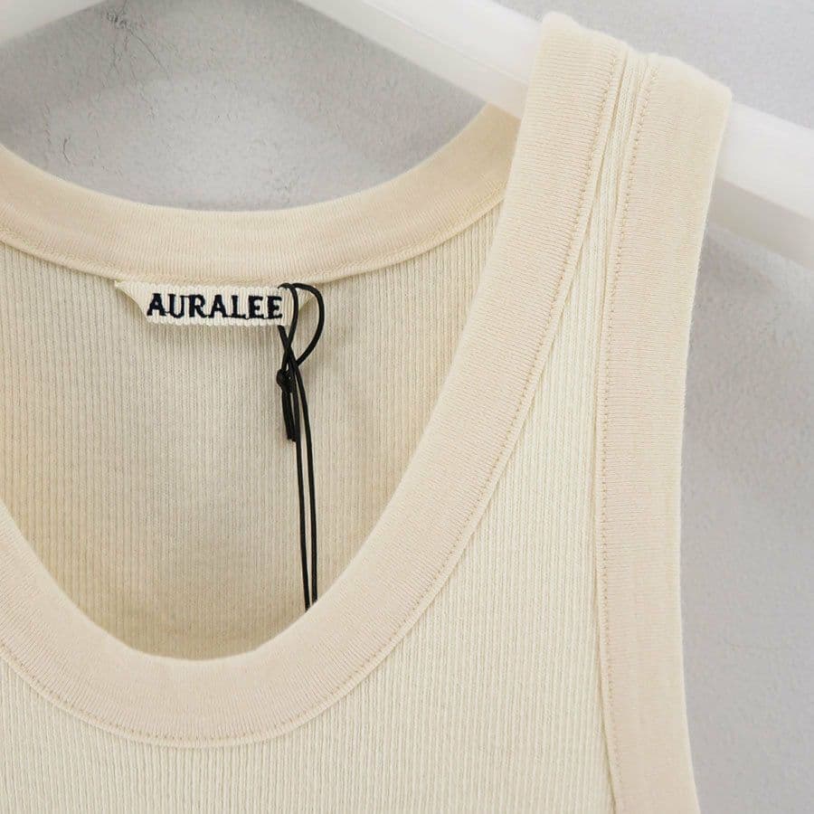 美品 24SS AURALEE ORGANIC SOFT RIB TANK 4