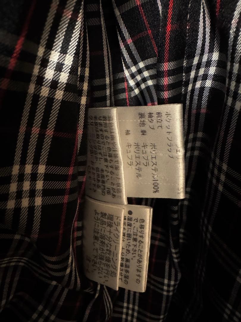 美品　BURBERRY BLACK LABEL モッズコート Lサイズ ブラック