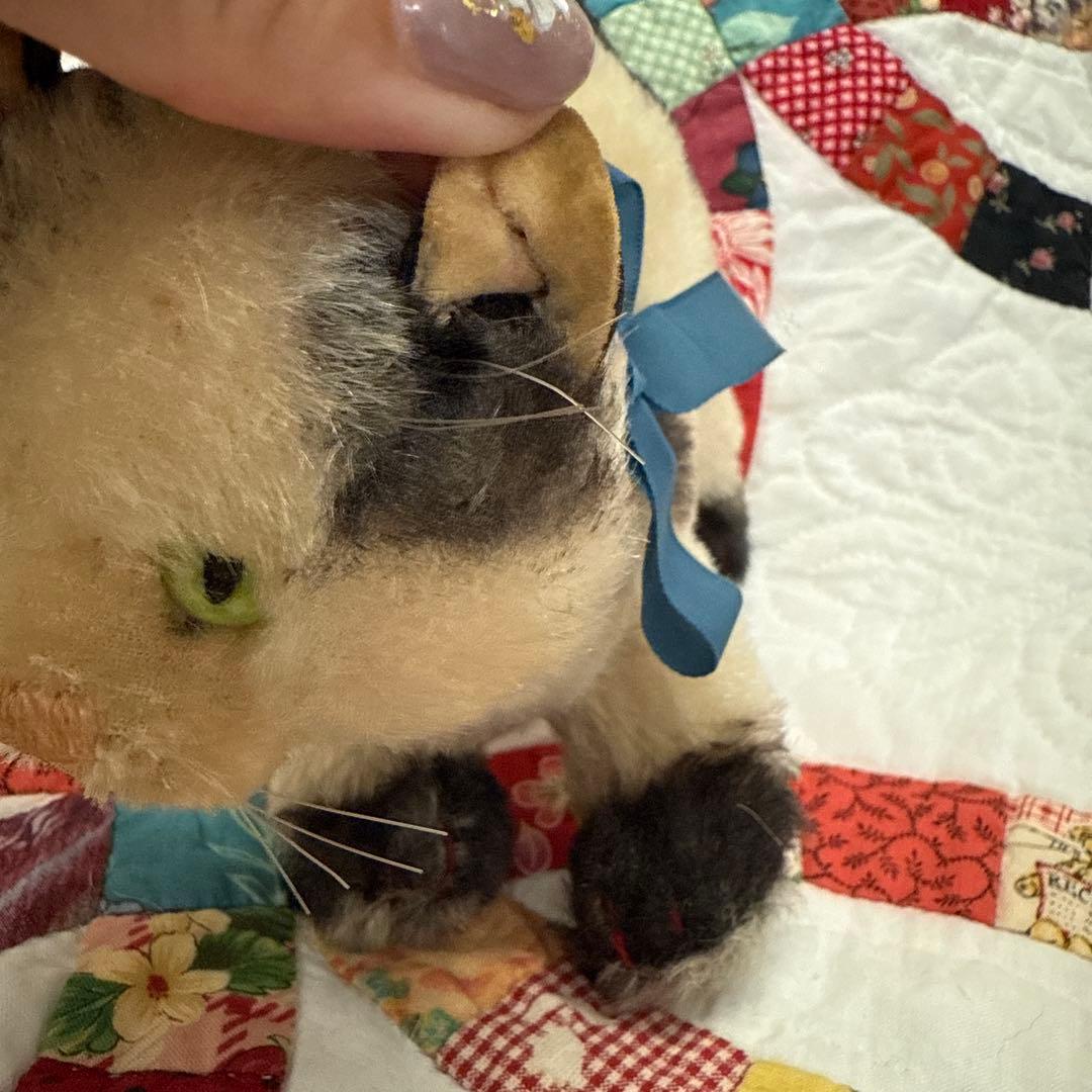 シュタイフsteiffビンテージ猫ちゃんグッシー