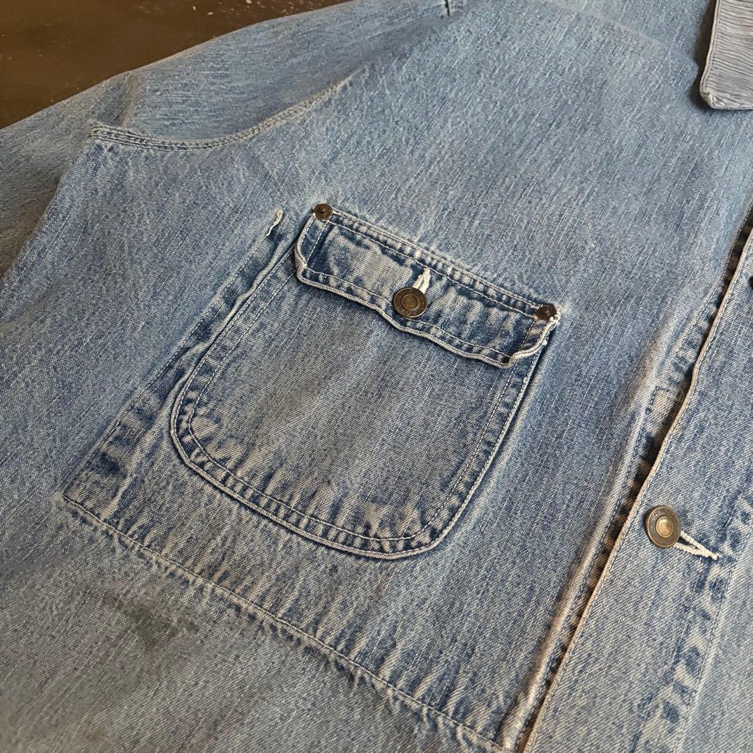 80-90s NIKOTA WORK カバーオール ボロ サンプリング デニム