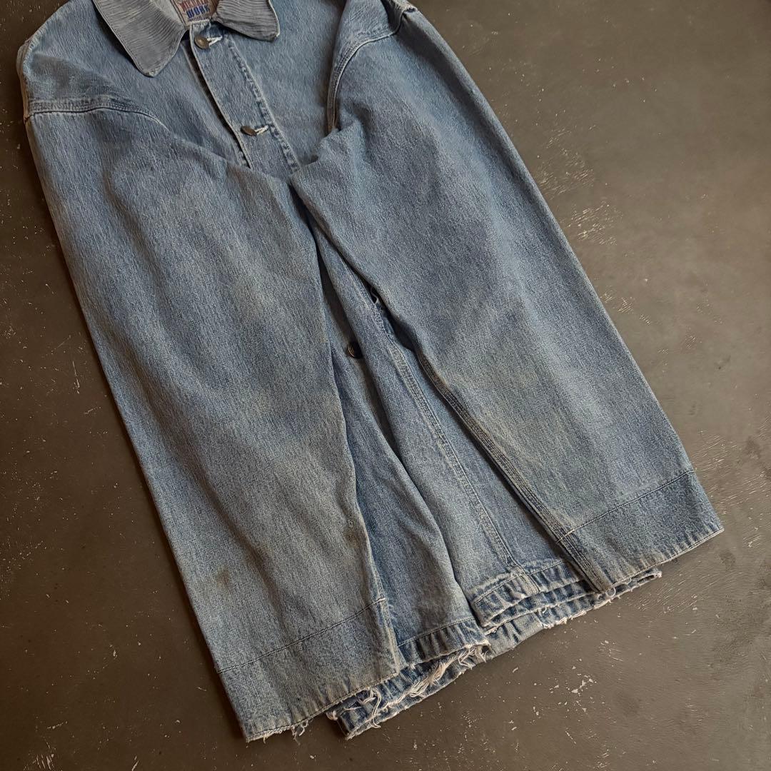 80-90s NIKOTA WORK カバーオール ボロ サンプリング デニム
