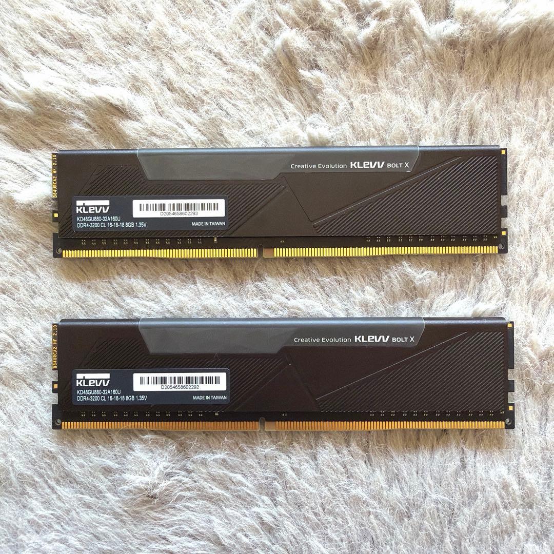 KLEVV DDR4 PC4-25600 8GB x 2枚 16GB