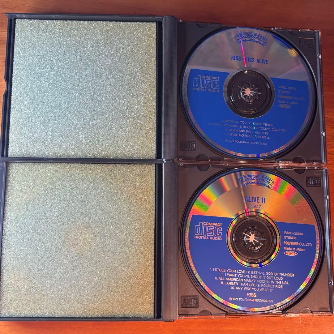 【中古CD】 旧規格 KISS 「ALIVE」「ALIVE 2」 セット