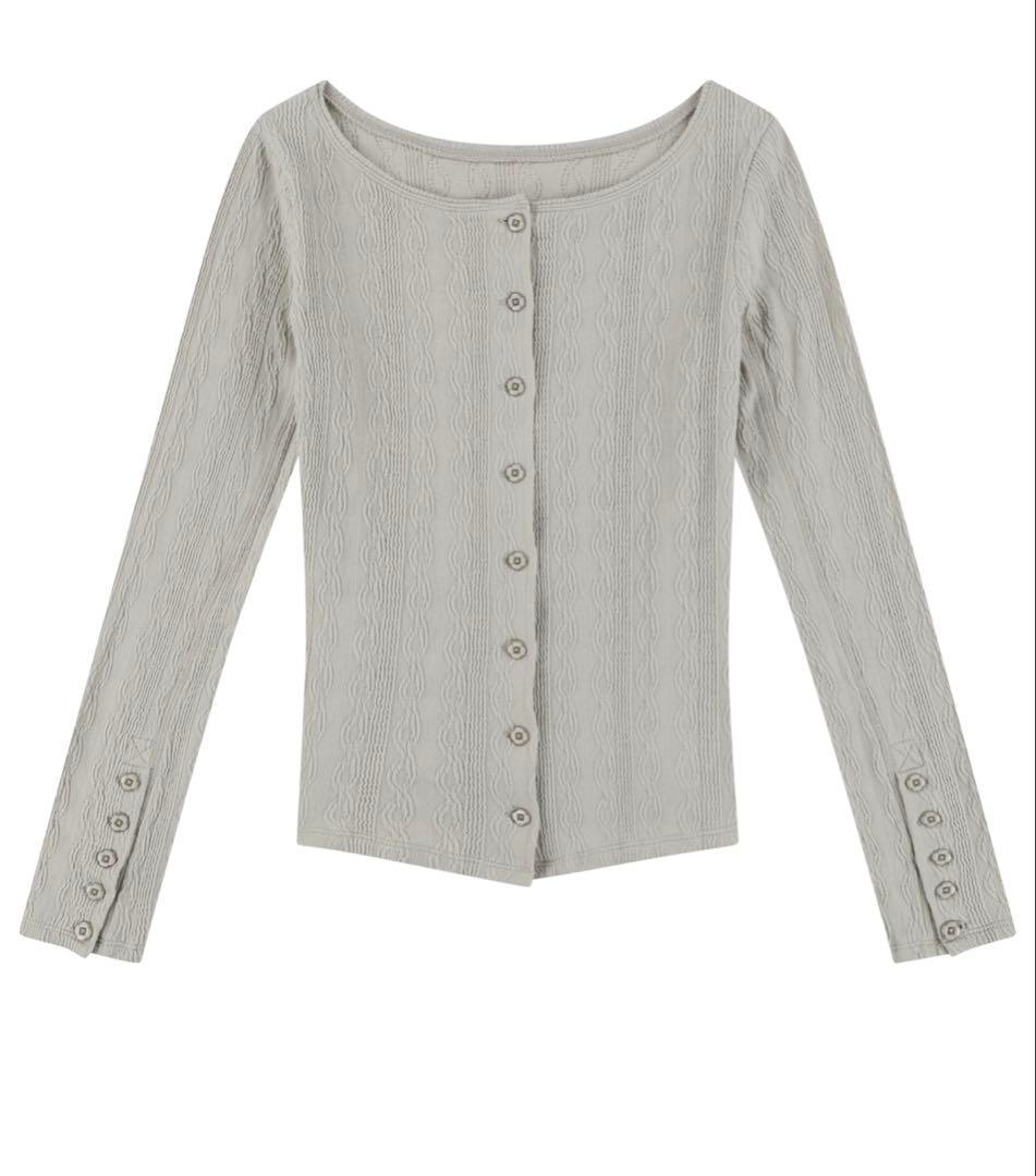 ハニ着用Coyseio 2 way long sleeve sand beige