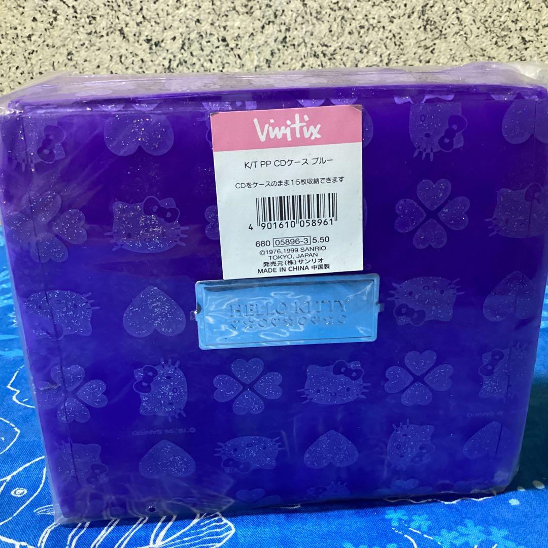 3457 Vivitix ハローキティCDケース　ブルー