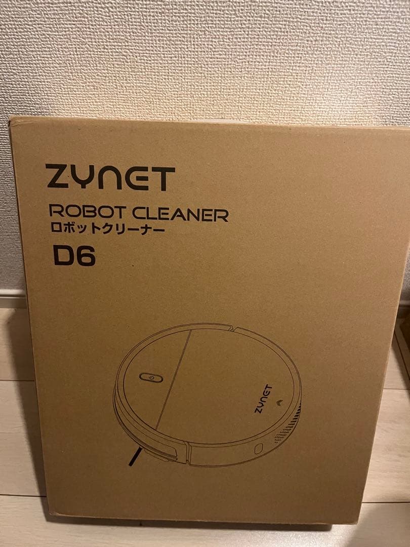 【新品未使用】ロボット掃除機 Zynet D6 自動掃除機 ホワイト　掃除機