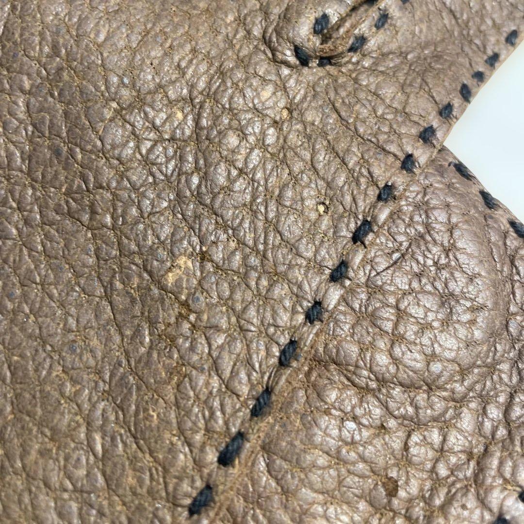未使用 ペッカリー ドイツ製 サイズ23cm ブラウン色 ライニング無