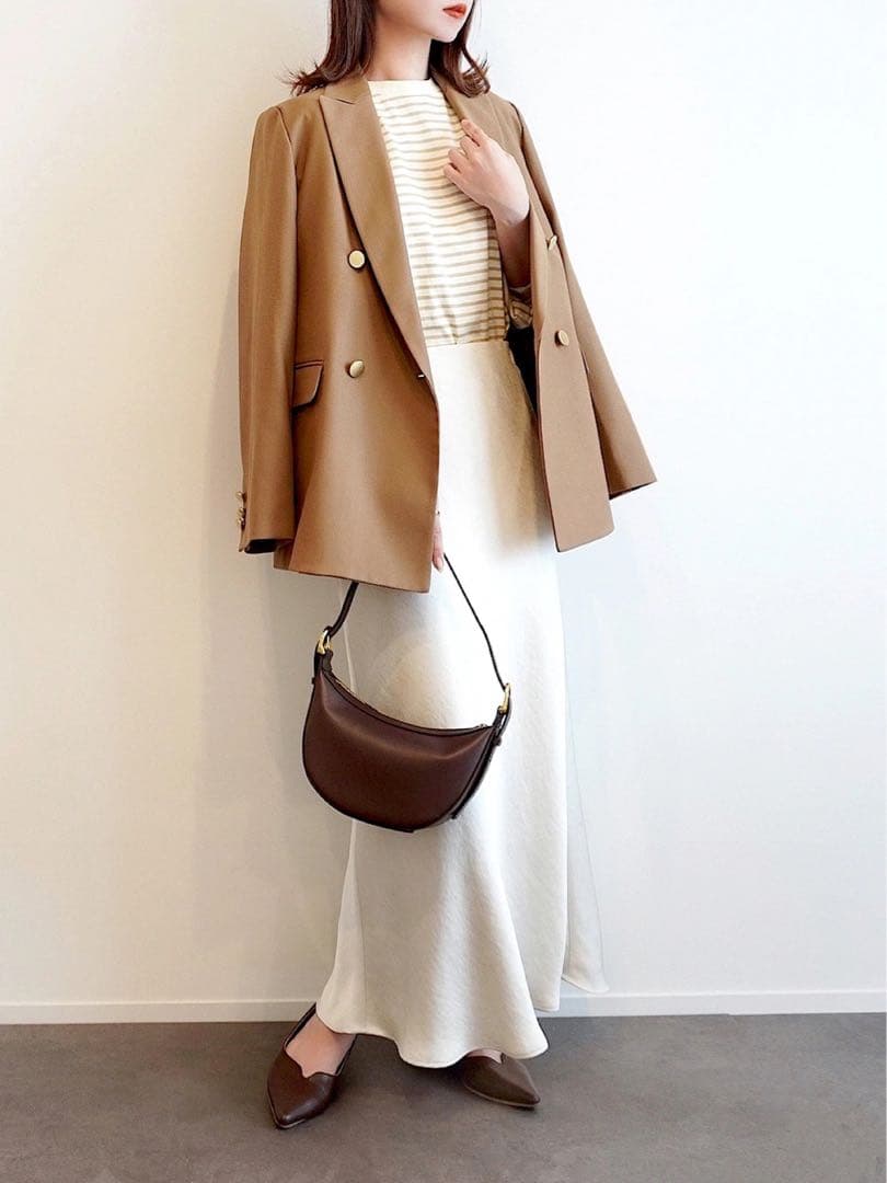 ほぼ新品＊BEAUTY&YOUTH UNITED ARROWSサテンスカート白;